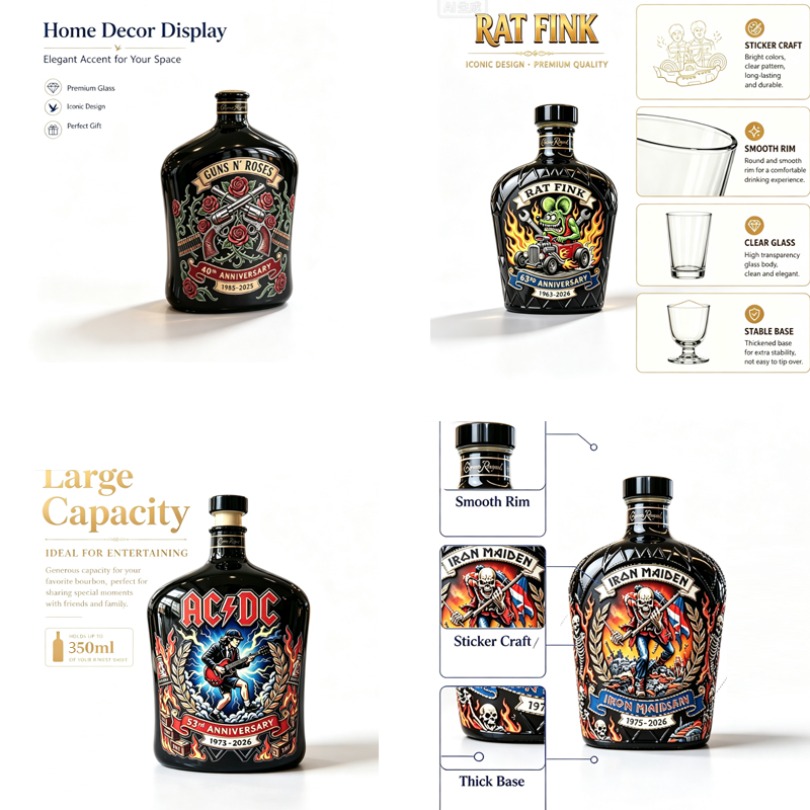 Vintage Collectible Liquor Bottles - Decantador de whisky con diseño de