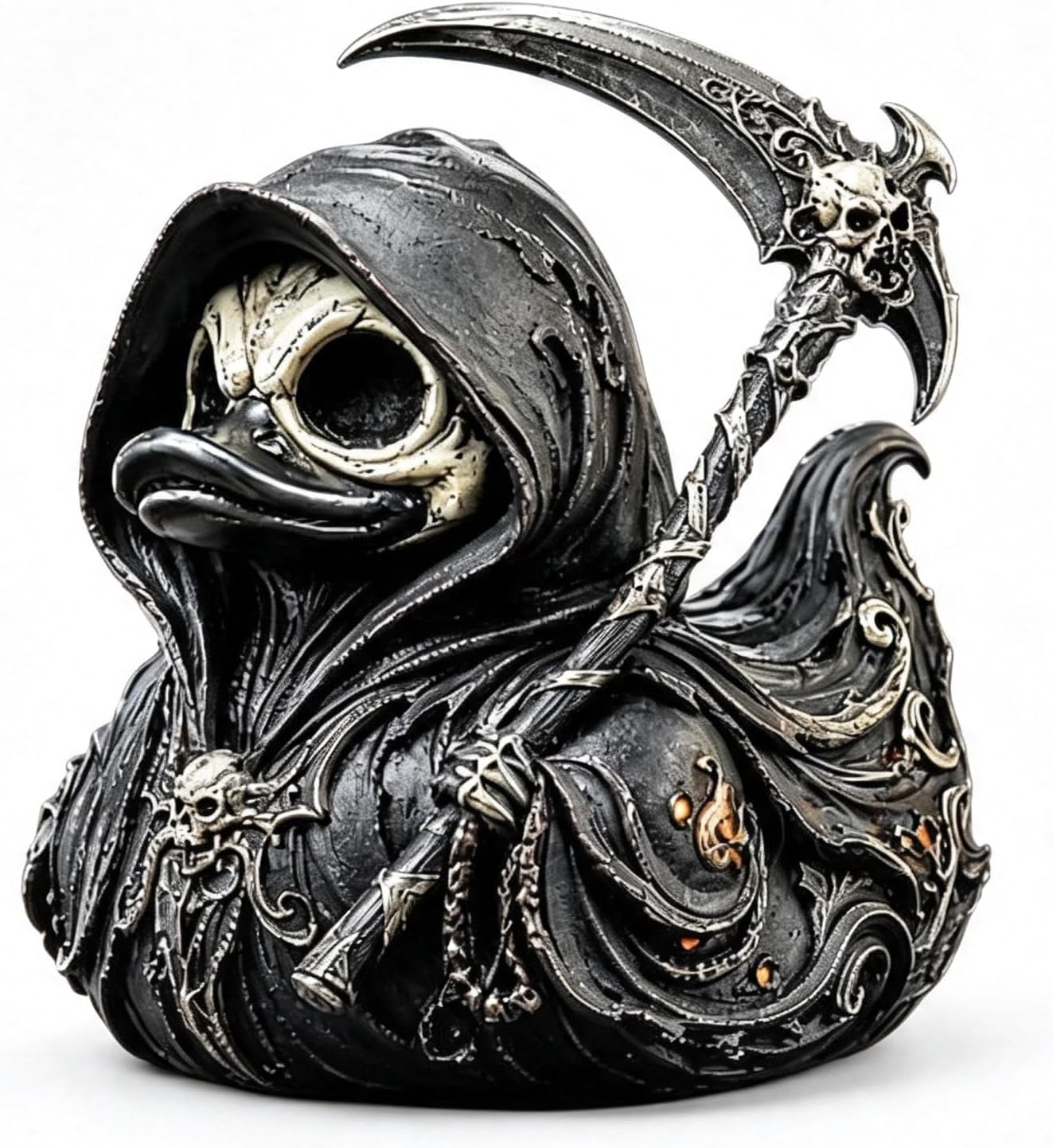 Vintage Collectible Figurines - Pato Coleccionable Gótico Grim Reaper, Figura