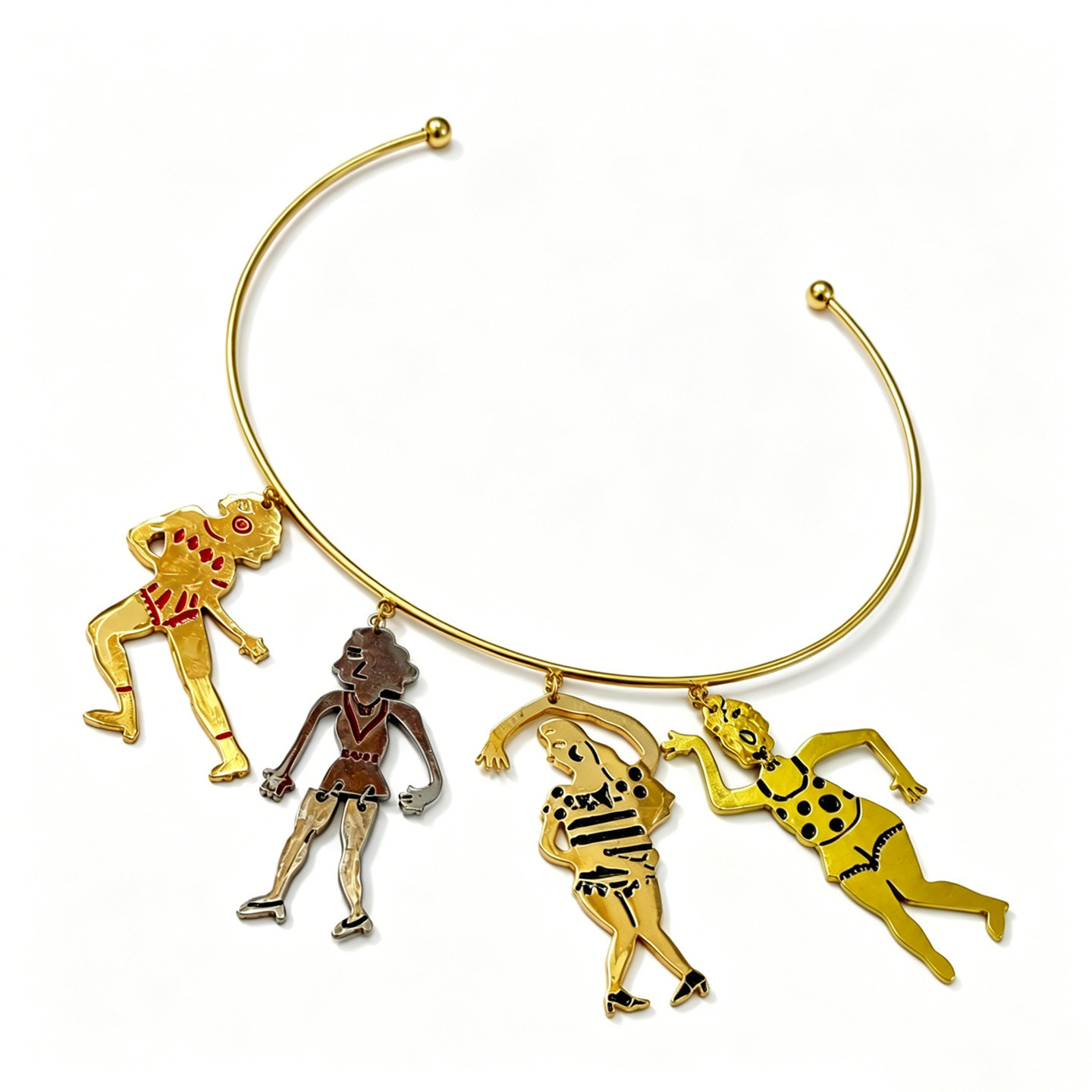 Vintage Collectible Figures - Collar con colgante de figura de