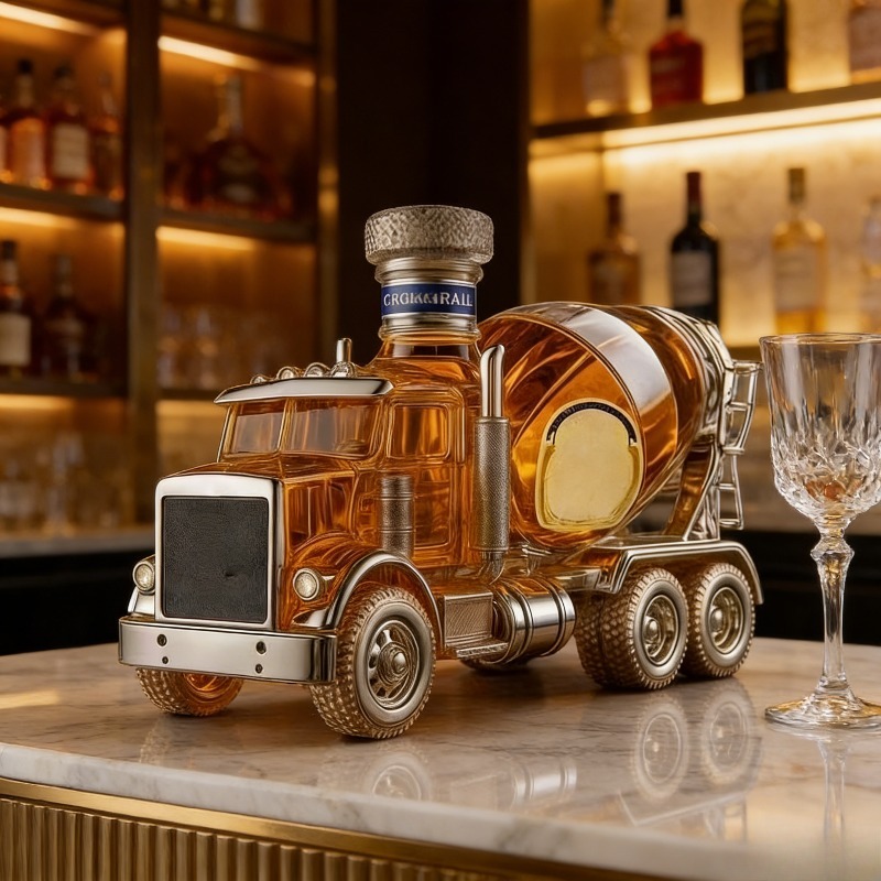 Vintage Collectible Liquor Bottles - Decantador de Whisky de Vidrio con