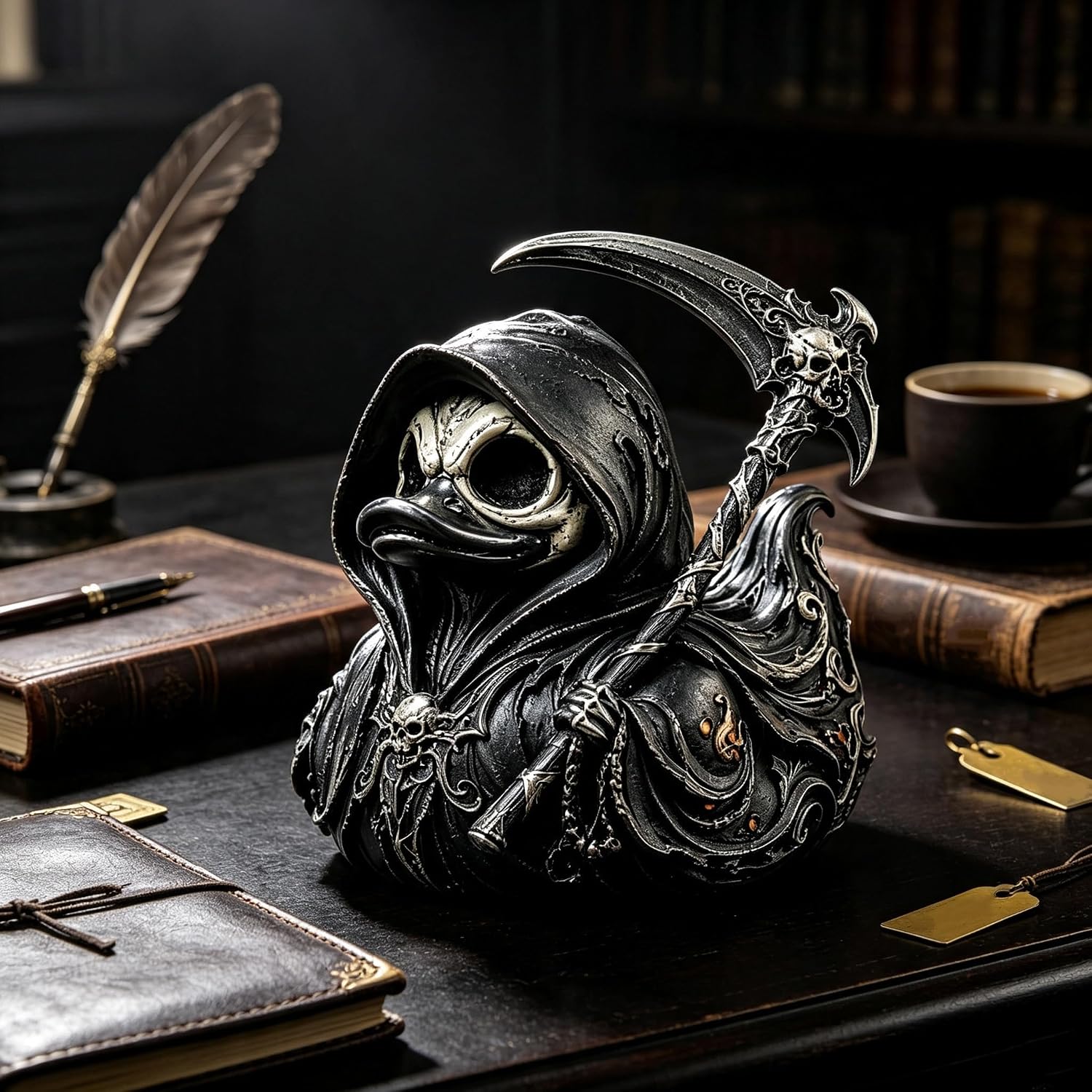 Pato Coleccionable Gótico Grim - Vintage Collectible Figurines reseña y precio
