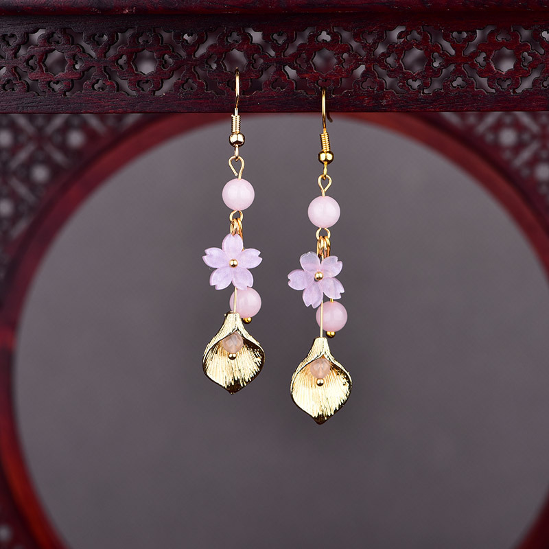 Pendientes de flores de Jade N - Vintage Item reseña y precio