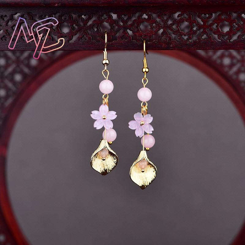 Pendientes de flores de Jade N - Vintage Item reseña y precio