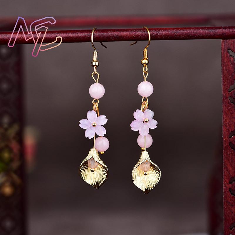 Pendientes de flores de Jade N - Vintage Item reseña y precio