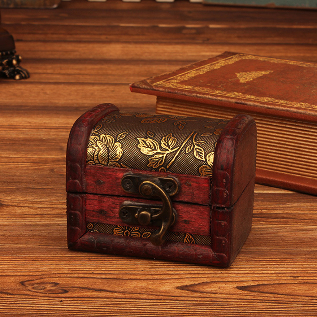 Caja de joyería de madera vint - Vintage Item reseña y precio