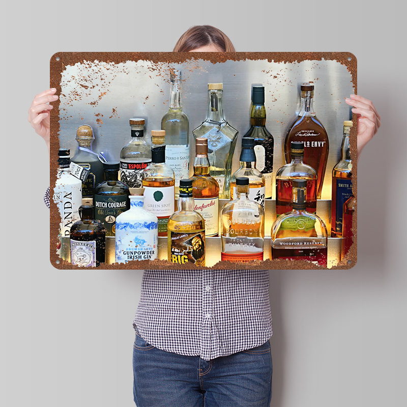 Póster de colección de botella - Vintage Collectible Liquor Bottles reseña y precio